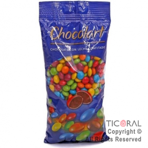 LENTEJA CHOCOLATE (CENTRO COBERTURA) COLOR SURTIDO X 500GR x 1 CHOCOLART